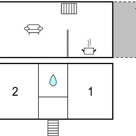 別荘 Two-bedroom In